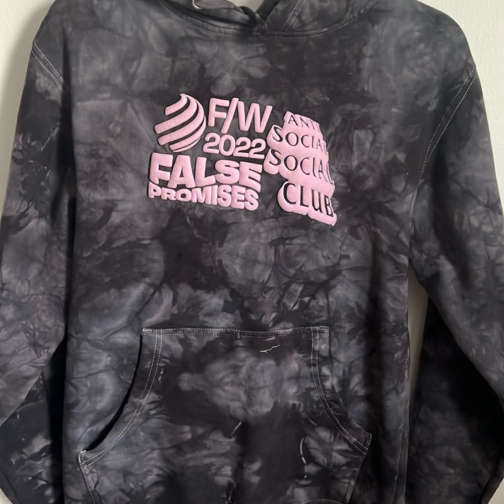Anti Social Social Club False Promises tye dye sweater